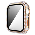 Diamond PC + Tempered Glass Watch Case For Apple Watch Series, 6&SE&5&4 40mm, 6&SE&5&4 44mm - DealBuddy