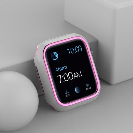 Two-color Electroplating PC Watch Case For Apple Watch Series, 6&SE&5&4 40mm, 6&SE&5&4 44mm - DealBuddy