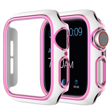 Two-color Electroplating PC Watch Case For Apple Watch Series, 6&SE&5&4 40mm, 6&SE&5&4 44mm - DealBuddy