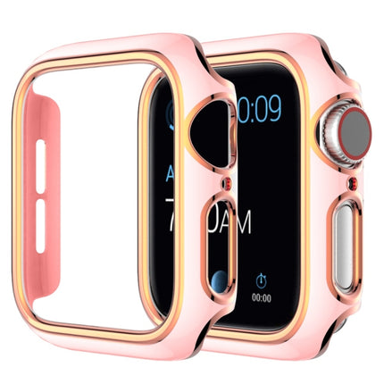 Two-color Electroplating PC Watch Case For Apple Watch Series, 6&SE&5&4 40mm, 6&SE&5&4 44mm - DealBuddy