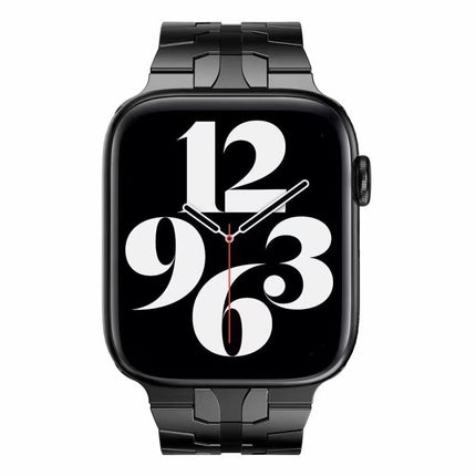 Butterfly Buckle Metal Watchband For Apple Watch Series, 7 41mm / 6&SE&5&4 40mm / 3&2&1 38mm, 7 45mm / 6&SE&5&4 44mm / 3&2&1 42mm - DealBuddy