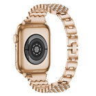 Heart Diamond Metal Watchband For Apple Watch Series, 7 41mm / 6&SE&5&4 40mm / 3&2&1 38mm, 7 45mm / 6&SE&5&4 44mm / 3&2&1 42mm - DealBuddy