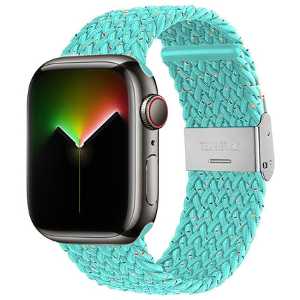 Nylon Braid Watchband For Apple Watch Series, 7 41mm / 6&SE&5&4 40mm / 3&2&1 38mm, 7 45mm / 6&SE&5&4 44mm / 3&2&1 42mm - DealBuddy