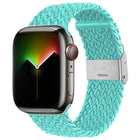 Nylon Braid Watchband For Apple Watch Series, 7 41mm / 6&SE&5&4 40mm / 3&2&1 38mm, 7 45mm / 6&SE&5&4 44mm / 3&2&1 42mm - DealBuddy