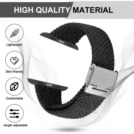 Nylon Braid Watchband For Apple Watch Series, 7 41mm / 6&SE&5&4 40mm / 3&2&1 38mm, 7 45mm / 6&SE&5&4 44mm / 3&2&1 42mm - DealBuddy