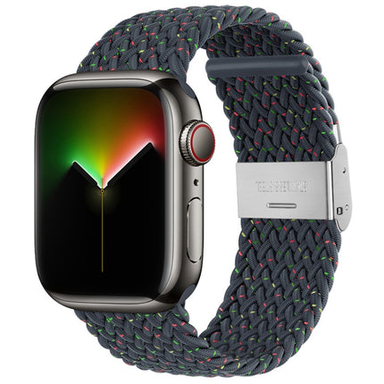 Nylon Braid Watchband For Apple Watch Series, 7 41mm / 6&SE&5&4 40mm / 3&2&1 38mm, 7 45mm / 6&SE&5&4 44mm / 3&2&1 42mm - DealBuddy