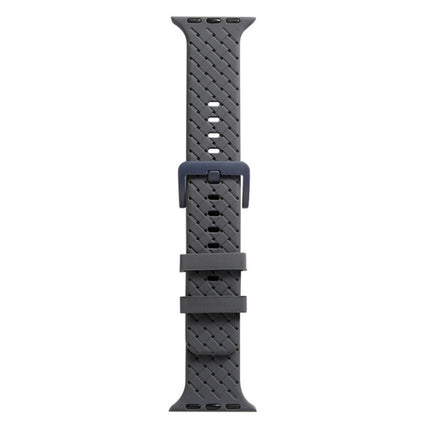 Braided Texture Silicone Watchband For Apple Watch Series, 7 41mm / 6&SE&5&4 40mm / 3&2&1 38mm, 7 45mm / 6&SE&5&4 44mm / 3&2&1 42mm - DealBuddy