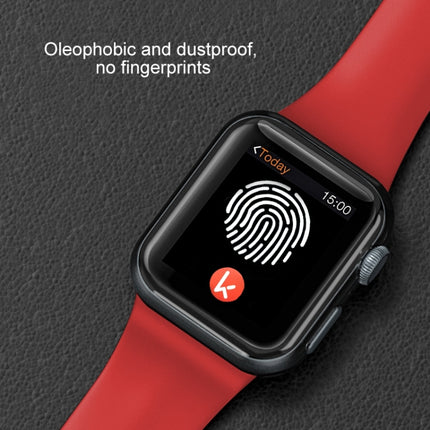 Mutural Liquid Silicone Watchband, For Apple Watch Series 7 41mm / 6 & SE & 5 & 4 40mm / 3 & 2 & 1 38mm, For Apple Watch Ultra 49mm / Series 8&7 45mm / SE 2&6&SE&5&4 44mm / 3&2&1 42mm - DealBuddy