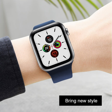 Mutural Liquid Silicone Watchband, For Apple Watch Series 7 41mm / 6 & SE & 5 & 4 40mm / 3 & 2 & 1 38mm, For Apple Watch Ultra 49mm / Series 8&7 45mm / SE 2&6&SE&5&4 44mm / 3&2&1 42mm - DealBuddy