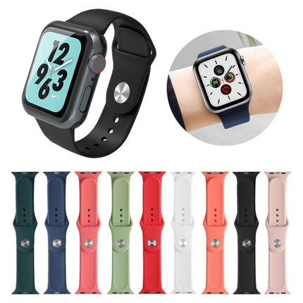 Mutural Liquid Silicone Watchband, For Apple Watch Series 7 41mm / 6 & SE & 5 & 4 40mm / 3 & 2 & 1 38mm, For Apple Watch Ultra 49mm / Series 8&7 45mm / SE 2&6&SE&5&4 44mm / 3&2&1 42mm - DealBuddy
