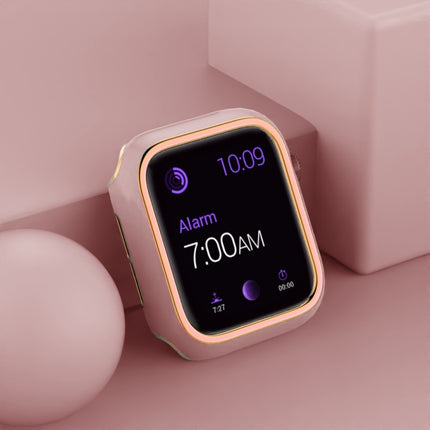Two-color Electroplating PC Watch Case For Apple Watch Series, 3&2&1 38mm, 3&2&1 42mm