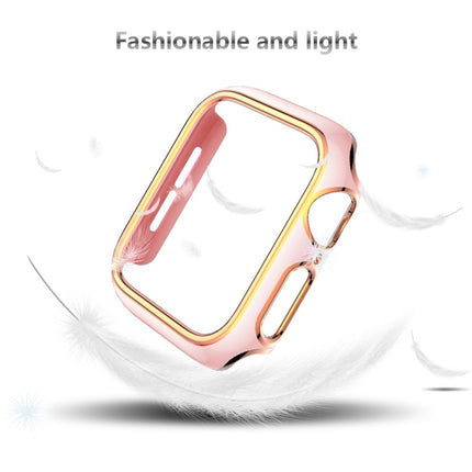 Two-color Electroplating PC Watch Case For Apple Watch Series, 3&2&1 38mm, 3&2&1 42mm