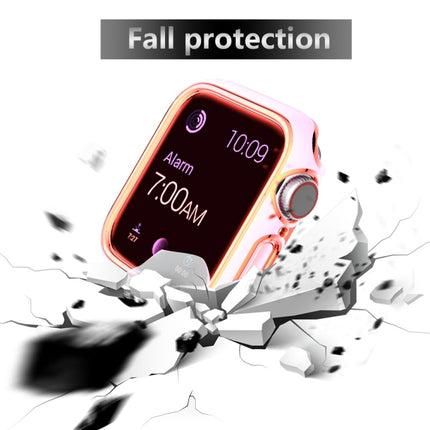 Two-color Electroplating PC Watch Case For Apple Watch Series, 3&2&1 38mm, 3&2&1 42mm