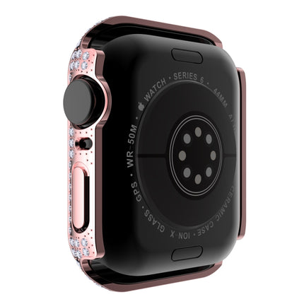 Diamond PC + Tempered Glass Watch Case For Apple Watch Series