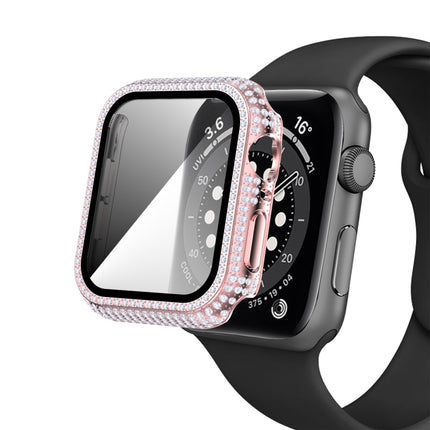 Diamond PC + Tempered Glass Watch Case For Apple Watch Series, 3&2&1 38mm, 3&2&1 42mm - DealBuddy