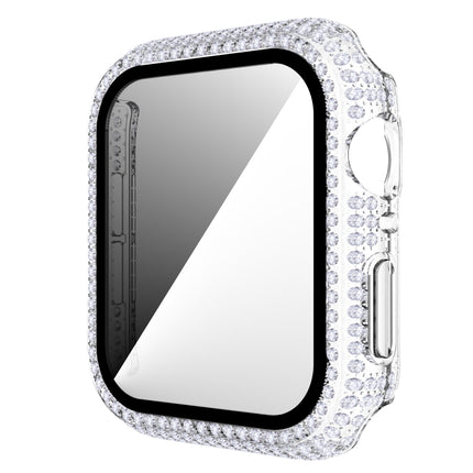 Diamond PC + Tempered Glass Watch Case For Apple Watch Series, 3&2&1 38mm, 3&2&1 42mm - DealBuddy