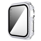 Diamond PC + Tempered Glass Watch Case For Apple Watch Series
