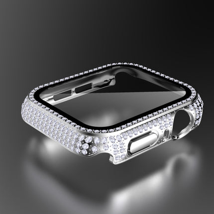 Diamond PC + Tempered Glass Watch Case For Apple Watch Series, 3&2&1 38mm, 3&2&1 42mm - DealBuddy