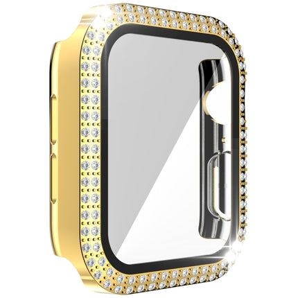 Double-Row Diamond PC+Tempered Glass Watch Case For Apple Watch Series, 3&2&1 38mm, 3&2&1 42mm - DealBuddy