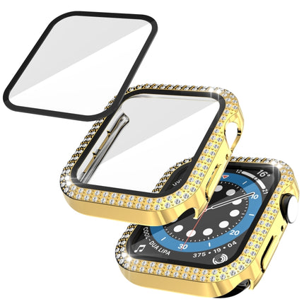 Double-Row Diamond PC+Tempered Glass Watch Case For Apple Watch Series, 3&2&1 38mm, 3&2&1 42mm - DealBuddy