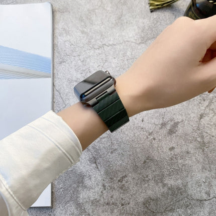 DD29 Carbon Fiber Texture Watchband For Apple Watch Series, 7 41mm / 6&SE&5&4 40mm / 3&2&1 38mm, 7 45mm / 6&SE&5&4 44mm / 3&2&1 42mm - DealBuddy