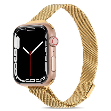 Milanese Small Waist Watchband For Apple Watch Series, 7 41mm / 6&SE&5&4 40mm / 3&2&1 38mm, 7 45mm / 6&SE&5&4 44mm / 3&2&1 42mm - DealBuddy