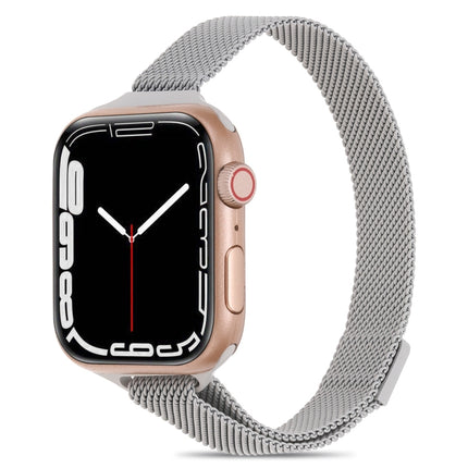 Milanese Small Waist Watchband For Apple Watch Series, 7 41mm / 6&SE&5&4 40mm / 3&2&1 38mm, 7 45mm / 6&SE&5&4 44mm / 3&2&1 42mm - DealBuddy