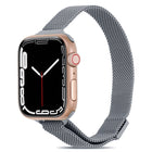 Milanese Small Waist Watchband For Apple Watch Series, 7 41mm / 6&SE&5&4 40mm / 3&2&1 38mm, 7 45mm / 6&SE&5&4 44mm / 3&2&1 42mm - DealBuddy