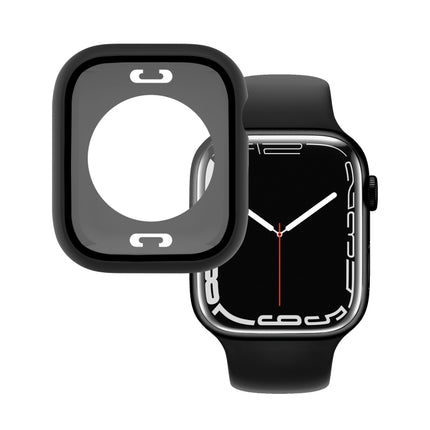 PC + Tempered Glass Film Waterproof Watch Case with Lower Cover For Apple Watch Series 9 / 8 / 7 45mm
