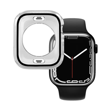 PC + Tempered Glass Film Waterproof Watch Case with Lower Cover For Apple Watch Series 9 / 8 / 7 45mm