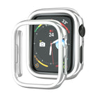 Electroplated PC Hollow Watch Protective Case, For Apple Watch Series 9 / 8 / 7 41mm, For Apple Watch Series 9 / 8 / 7 45mm - DealBuddy