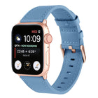 Small Waist Genuine Leather Watchband For Apple Watch Series, 7 41mm / 6&SE&5&4 40mm / 3&2&1 38mm, 7 45mm / 6&SE&5&4 44mm / 3&2&1 42mm - DealBuddy