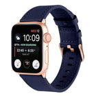 Small Waist Genuine Leather Watchband For Apple Watch Series, 7 41mm / 6&SE&5&4 40mm / 3&2&1 38mm, 7 45mm / 6&SE&5&4 44mm / 3&2&1 42mm - DealBuddy