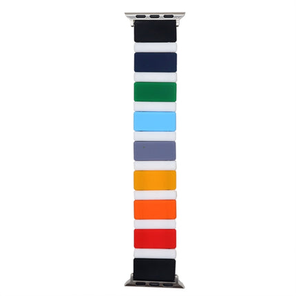 Silicone Splicing Watchband For Apple Watch Series, 7 41mm / 6&SE&5&4 40mm / 3&2&1 38mm, 7 45mm / 6&SE&5&4 44mm / 3&2&1 42mm - DealBuddy