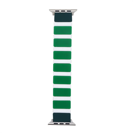 Silicone Splicing Watchband For Apple Watch Series, 7 41mm / 6&SE&5&4 40mm / 3&2&1 38mm, 7 45mm / 6&SE&5&4 44mm / 3&2&1 42mm - DealBuddy