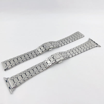 Oak Three Strains Metal Watchband For Apple Watch Series
