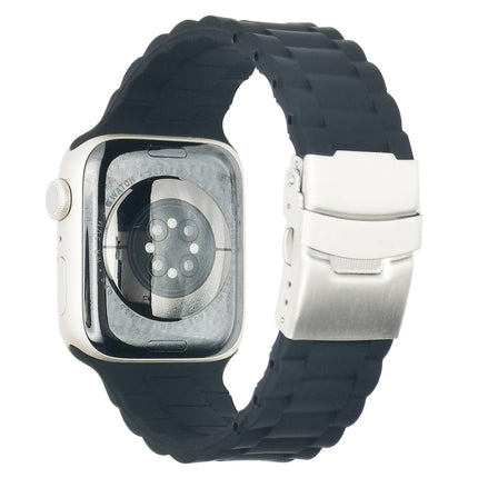 Three Beads Watchband For Apple Watch Series, 7 41mm / 6&SE&5&4 40mm / 3&2&1 38mm, 7 45mm / 6&SE&5&4 44mm / 3&2&1 42mm - DealBuddy
