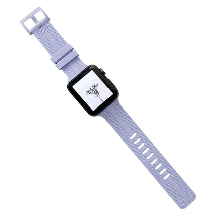Thread Silicone Watchband For Apple Watch Series, 7 41mm / 6&SE&5&4 40mm / 3&2&1 38mm, 7 45mm / 6&SE&5&4 44mm / 3&2&1 42mm - DealBuddy
