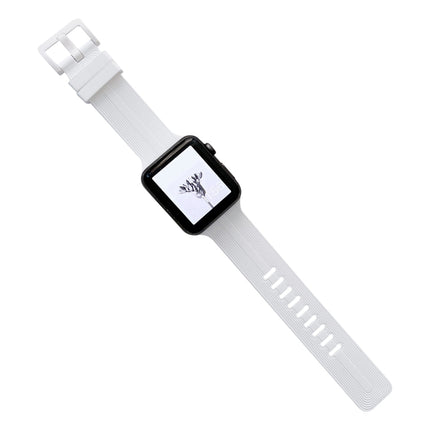 Thread Silicone Watchband For Apple Watch Series, 7 41mm / 6&SE&5&4 40mm / 3&2&1 38mm, 7 45mm / 6&SE&5&4 44mm / 3&2&1 42mm - DealBuddy