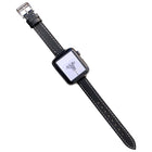 Plain Leather Watchband For Apple Watch Series, 7 41mm / 6&SE&5&4 40mm / 3&2&1 38mm, 7 45mm / 6&SE&5&4 44mm / 3&2&1 42mm - DealBuddy