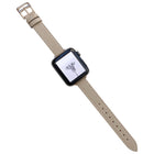 Plain Leather Watchband For Apple Watch Series, 7 41mm / 6&SE&5&4 40mm / 3&2&1 38mm, 7 45mm / 6&SE&5&4 44mm / 3&2&1 42mm - DealBuddy
