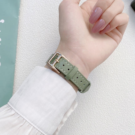Plain Leather Watchband For Apple Watch Series, 7 41mm / 6&SE&5&4 40mm / 3&2&1 38mm, 7 45mm / 6&SE&5&4 44mm / 3&2&1 42mm - DealBuddy
