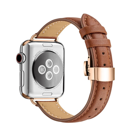 Slimming Butterfly Buckle Watchband For Apple Watch Series