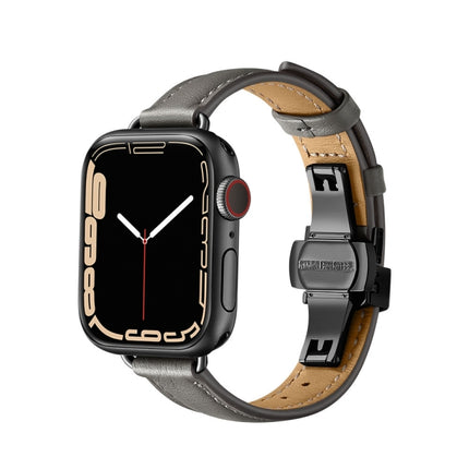 Slimming Butterfly Buckle Watchband For Apple Watch Series, 7 41mm / 6&SE&5&4 40mm / 3&2&1 38mm - DealBuddy
