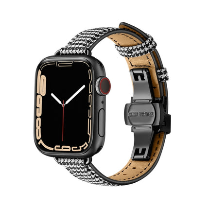 Slimming Butterfly Buckle Watchband For Apple Watch Series