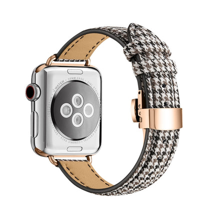 Slimming Butterfly Buckle Watchband For Apple Watch Series