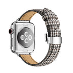 7 41mm / 6&SE&5&4 40mm / 3&2&1 38mm / Houndstooth Black Silver
