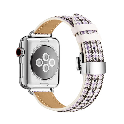 Slimming Butterfly Buckle Watchband For Apple Watch Series, 7 41mm / 6&SE&5&4 40mm / 3&2&1 38mm - DealBuddy