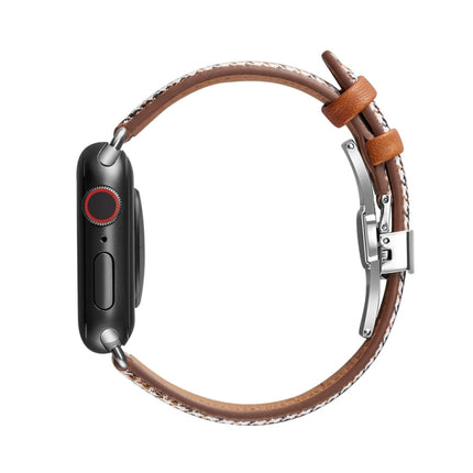 Slimming Butterfly Buckle Watchband For Apple Watch Series