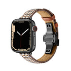 Slimming Butterfly Buckle Watchband For Apple Watch Series, 7 41mm / 6&SE&5&4 40mm / 3&2&1 38mm - DealBuddy